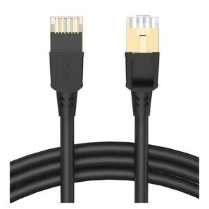 Ethernet Cable Category 8, 3 Feet Long Black NEW